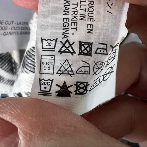 ZARA ZEBRA PRINT 100% COTTON JEANS BLACK WHITE NWT SIZE 4 - Picture 7 of 8